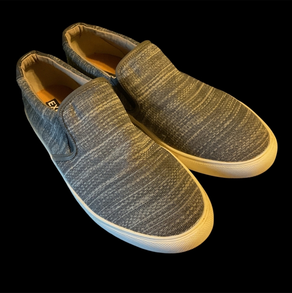 Express Men's Gray Slip-On Loafers